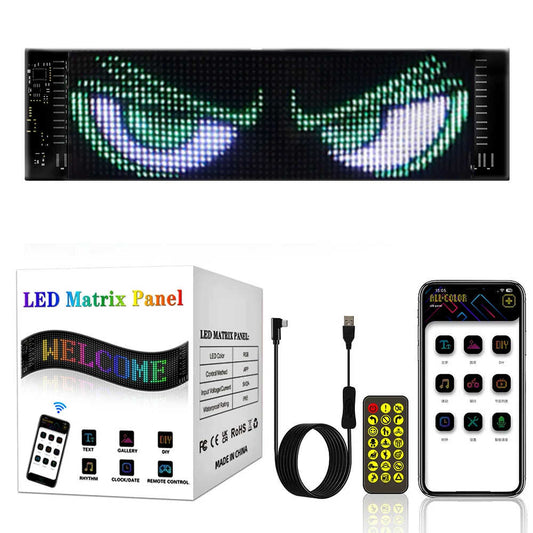 PANEL LED MATRIX PARA TODO TIPO DE VEHÍCULOS + REGALO 2 LENTES DE CONDUCCIÓN