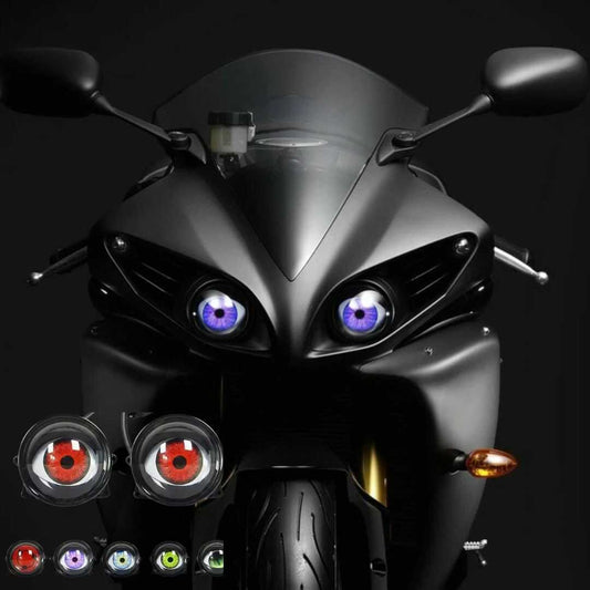 OJOS DE DEMONIO TUNING PARA VEHÍCULOS Y MOTOS + LENTES HD DE REGALO