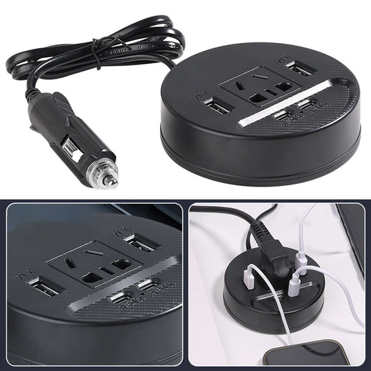 INVERSOR DE CORRIENTE PARA VEHÍCULO DE 12 O 24v A 220 VOLTÍOS