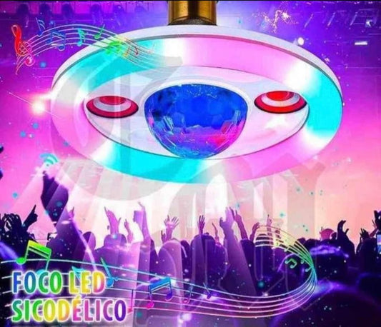 Foco Led Discotequero Con Doble Parlante 2025