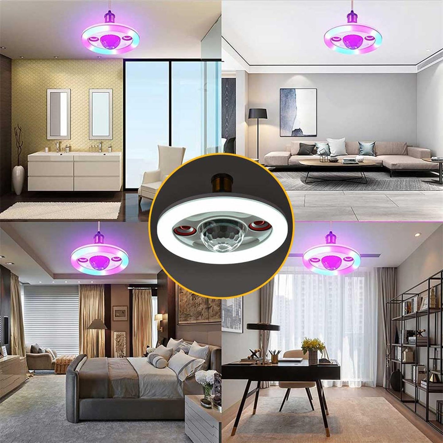 Foco Led Discotequero Con Doble Parlante 2025