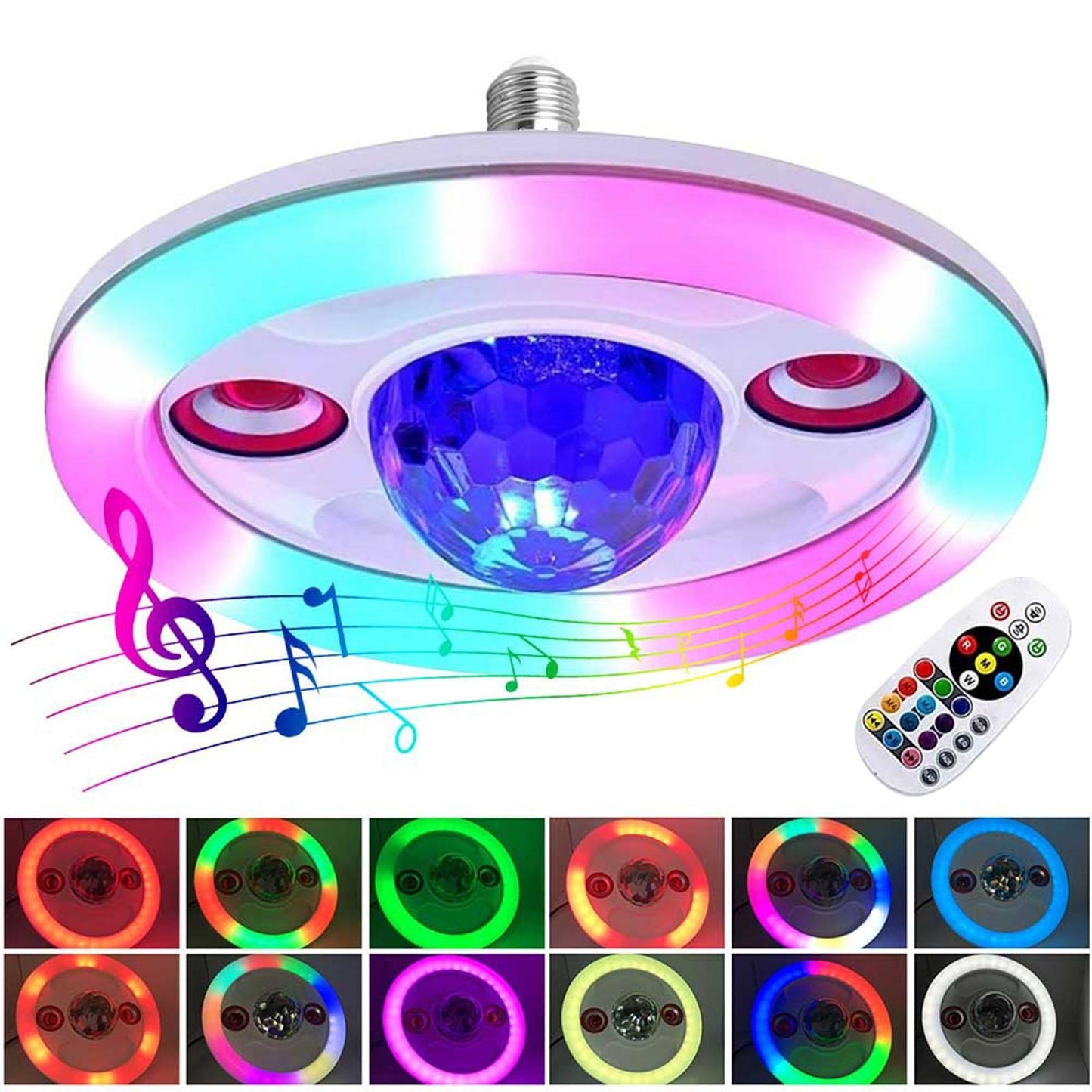 Foco Led Discotequero Con Doble Parlante 2025