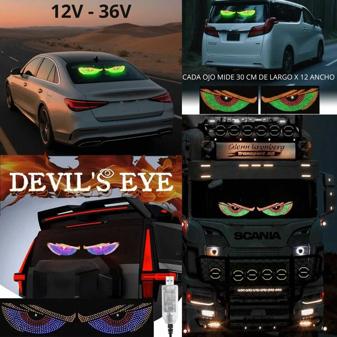 OJOS DE DIABLO TUNING PARA TODO TIPO DE VEHÍCULOS