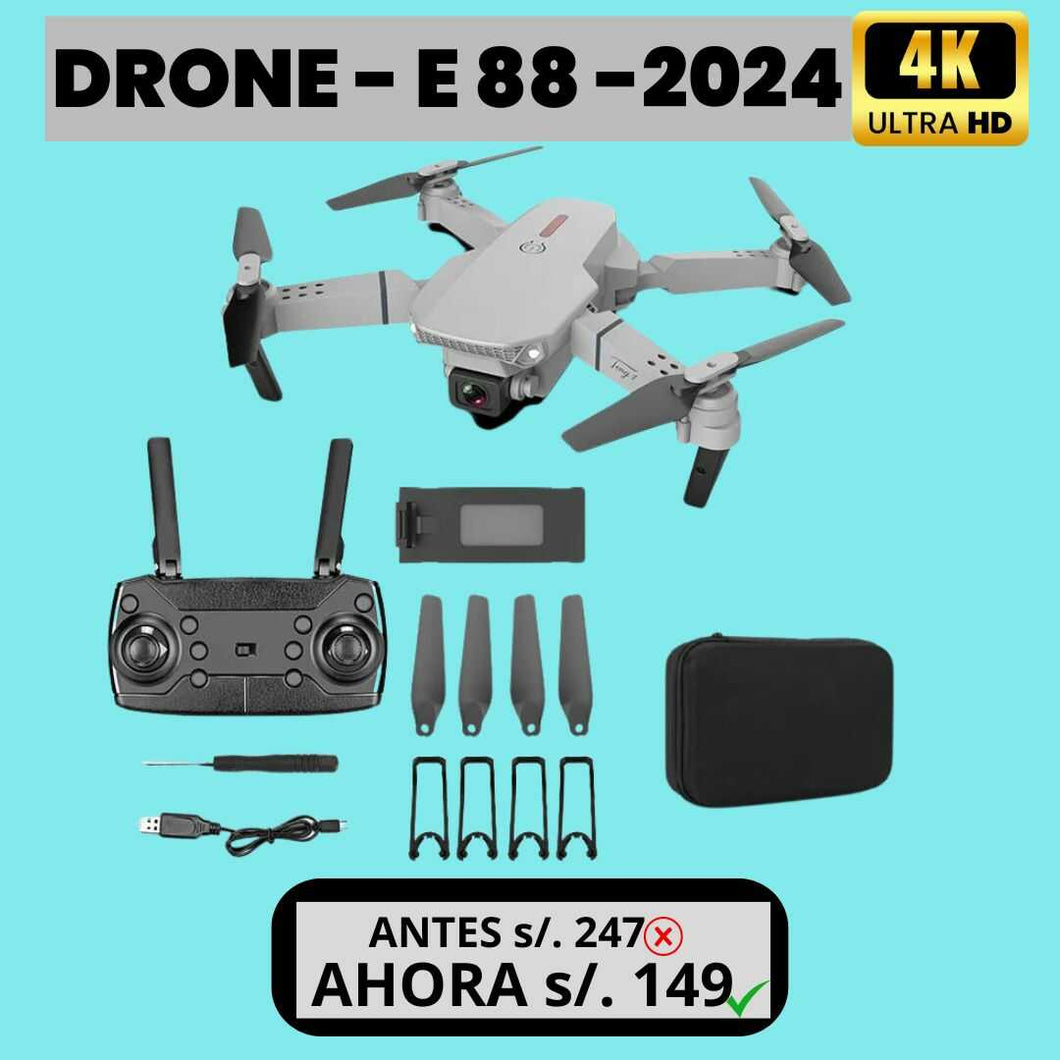 DRONE E88 VERSION 2024- 4K