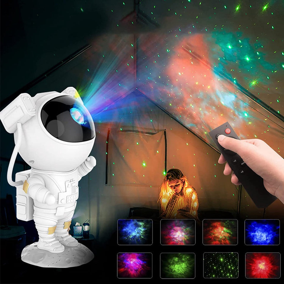 Explora el Universo con esta Lámpara LED Astronauta: Proyector de Gala