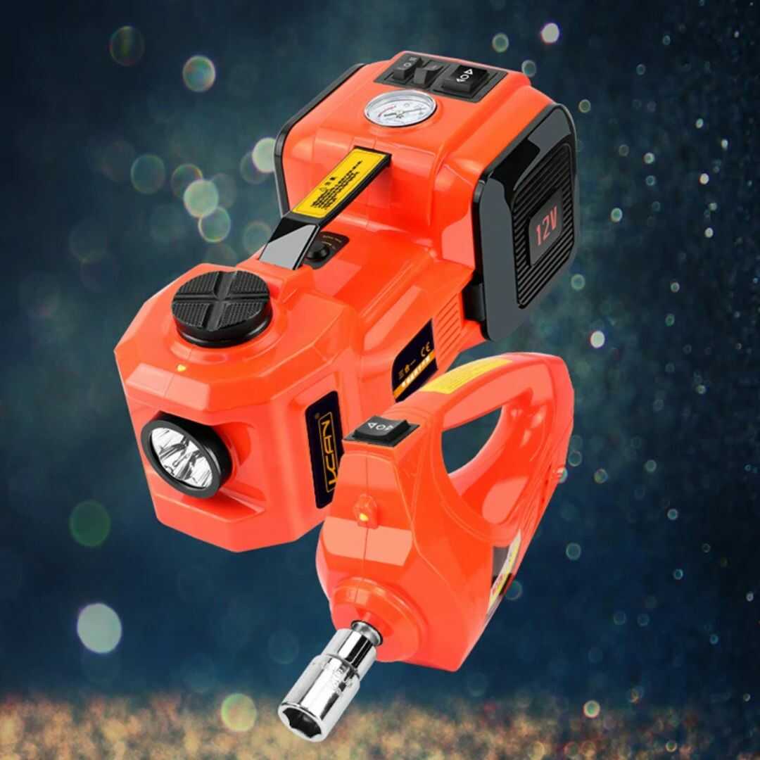 KIT DE GATA HIDRAULICA ELECTRICA 4 EN 1 DE 5 TONELADAS PARA CONDUCTORES